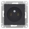 Розетка 1-м СП AtlasDesign 16А IP20 без заземл. без защ. шторок механизм карбон SE ATN001041